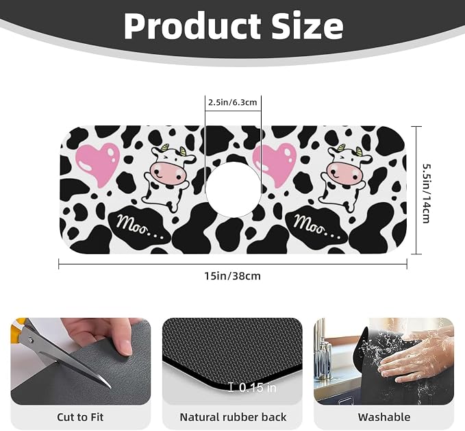 Cow Pink Print Cute Country Rustic Farmhouse