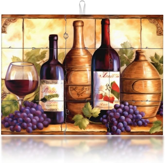 Wine Bottle Tile Mural