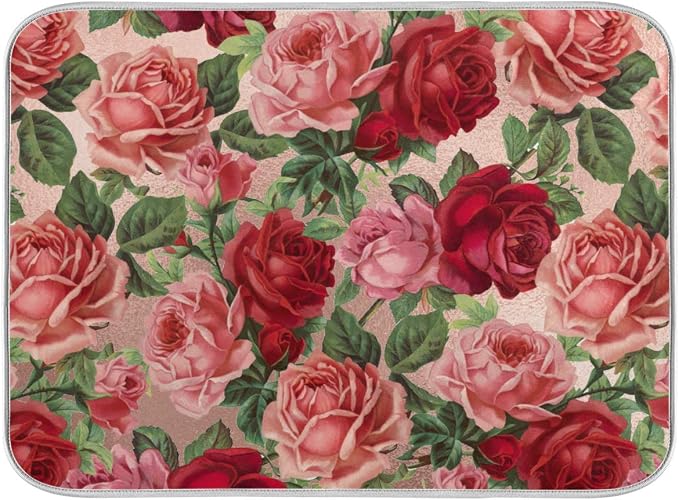 Pink Red Roses Floral