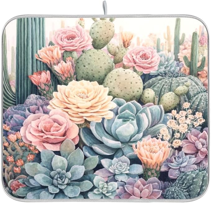 blooming cacti and succulents