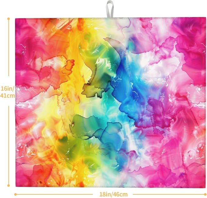 Pink Blue Yellow Abstract Art