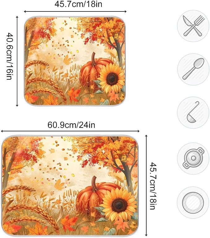 Sunflowers with Golden Petals Pumpkins