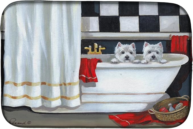 Westie Pour Le Bain Bathtime