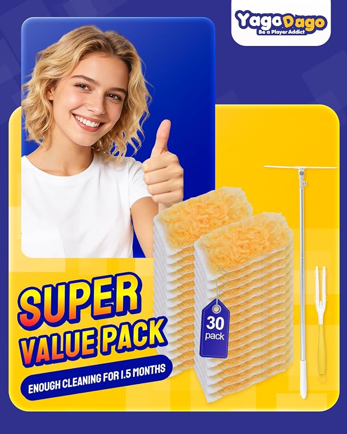 30+2 Pack(orange 6ft Handle&short Handle)