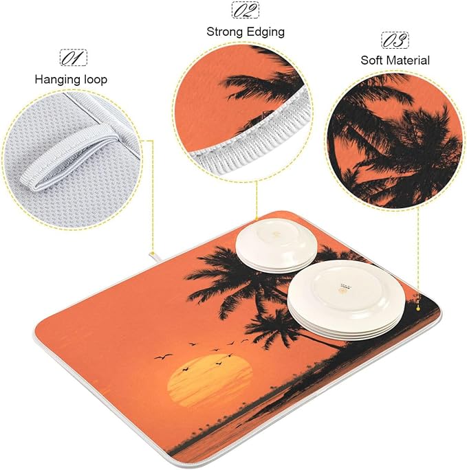 Summer Tropical Sunset Palm