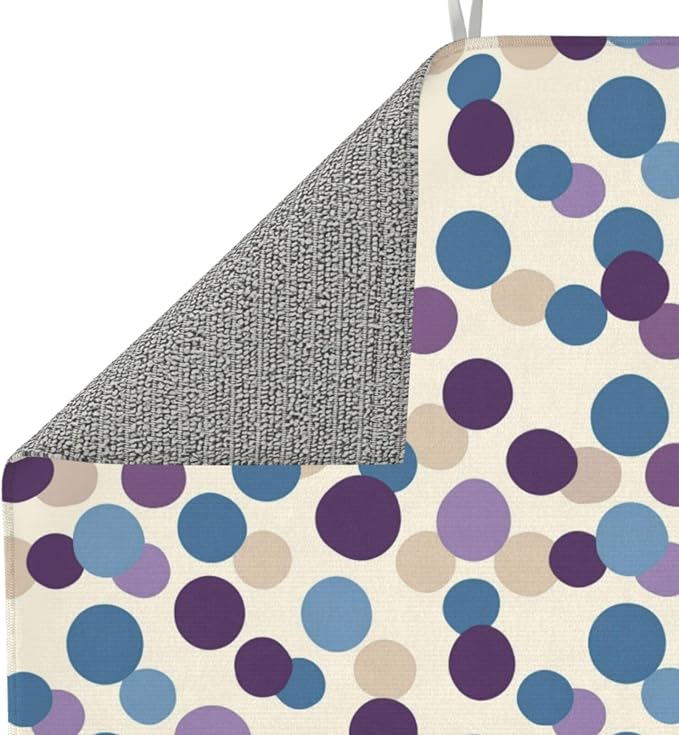 Purple Blue Brown Polka Dot