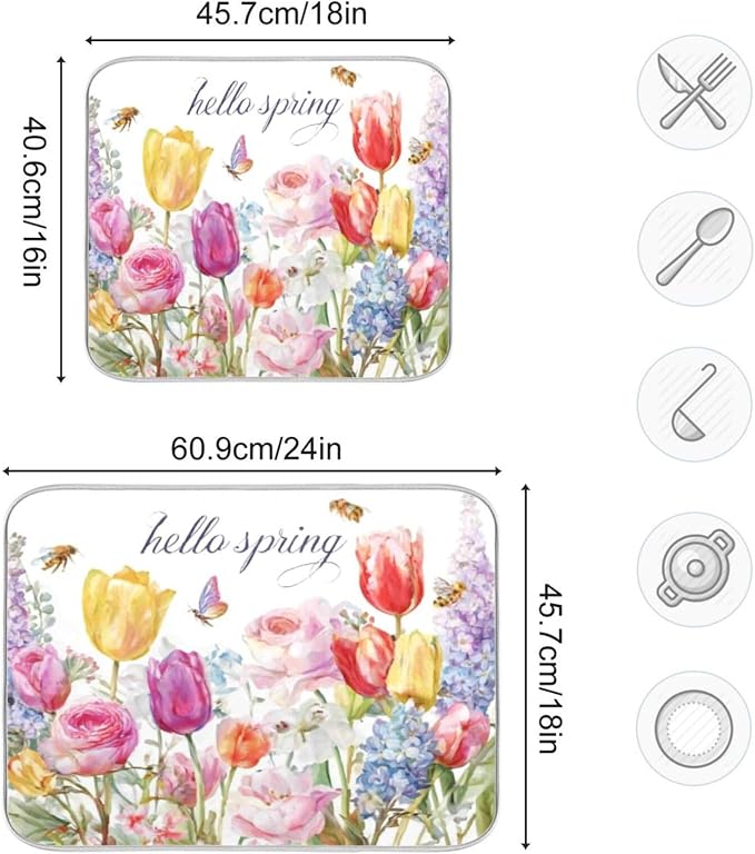 colorful tulips, roses