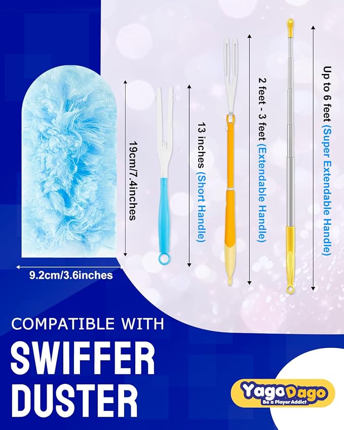 30+2 Pack-unscented(360°& Blue(short Handles))
