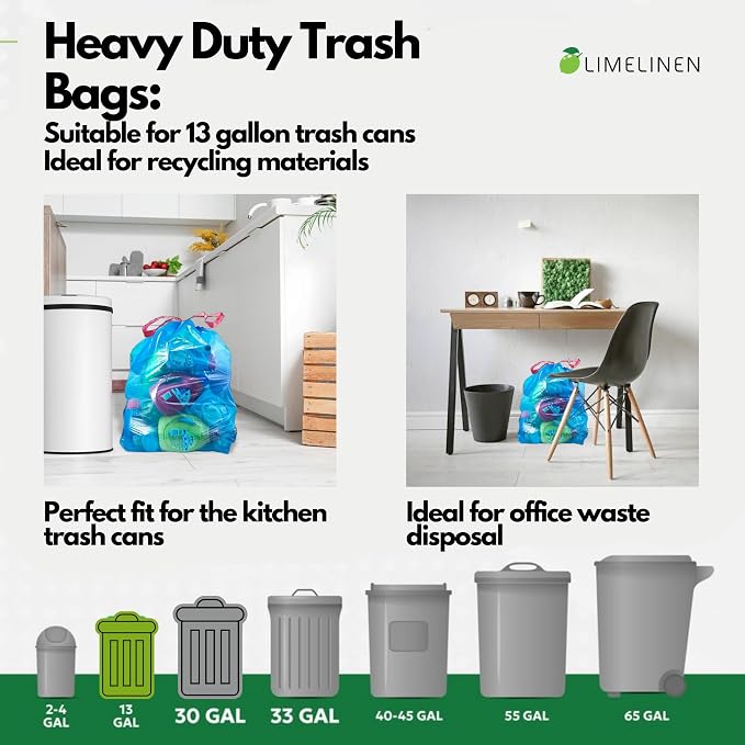 Blue Recycling 13 Gallon
