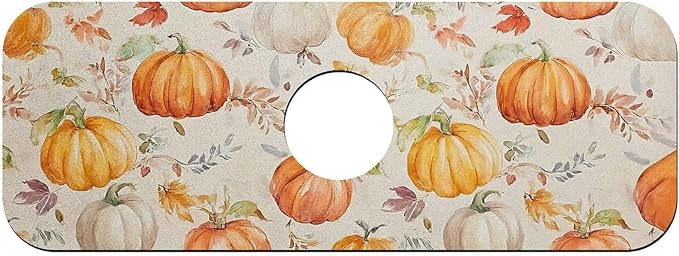 Autumn pumpkins and leaves
