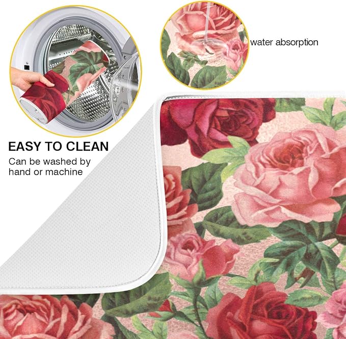 Pink Red Roses Floral