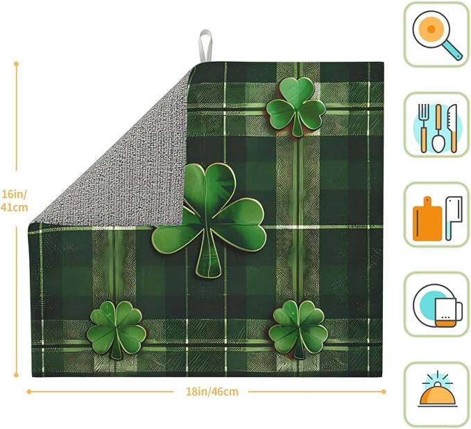 Buffalo Plaid Leaf Clover