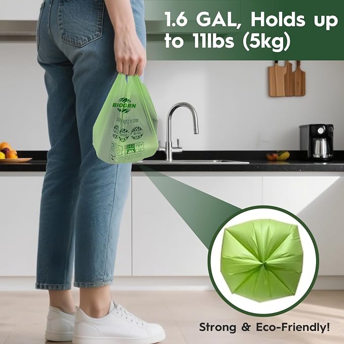 1.6 Gal, Handles Bags, 50 Count
