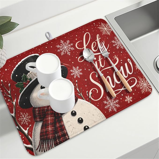 Christmas-snowman scarf