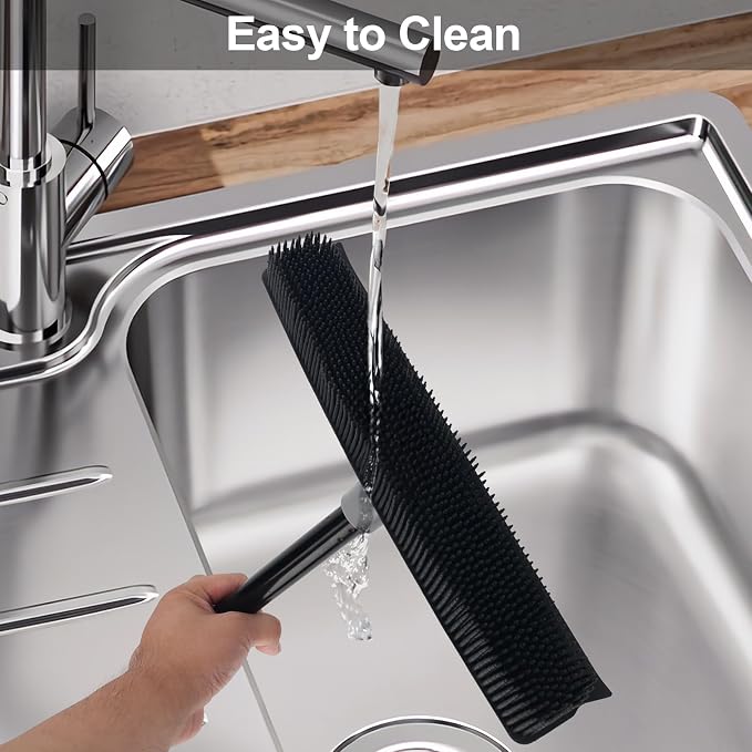 Gray Rubber Broom