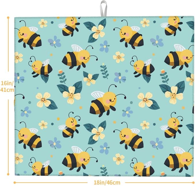 Cute Bee Colorful Floral