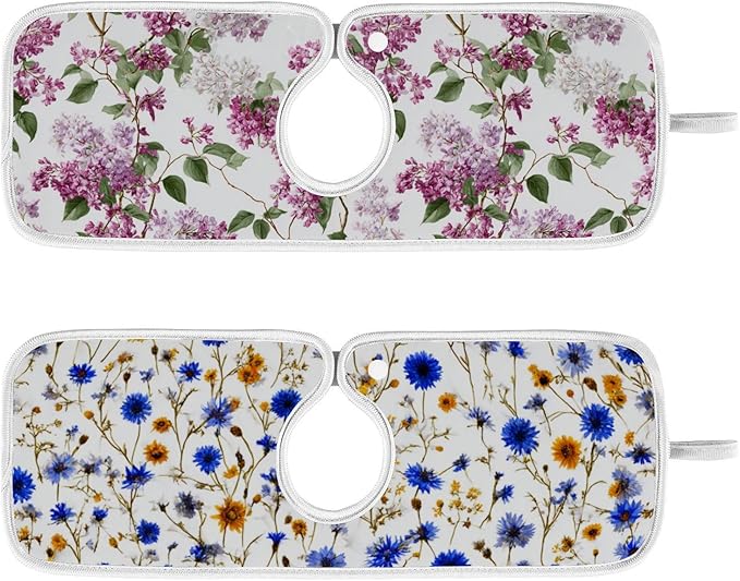 Cornflower Sunflower White Pink Lilac