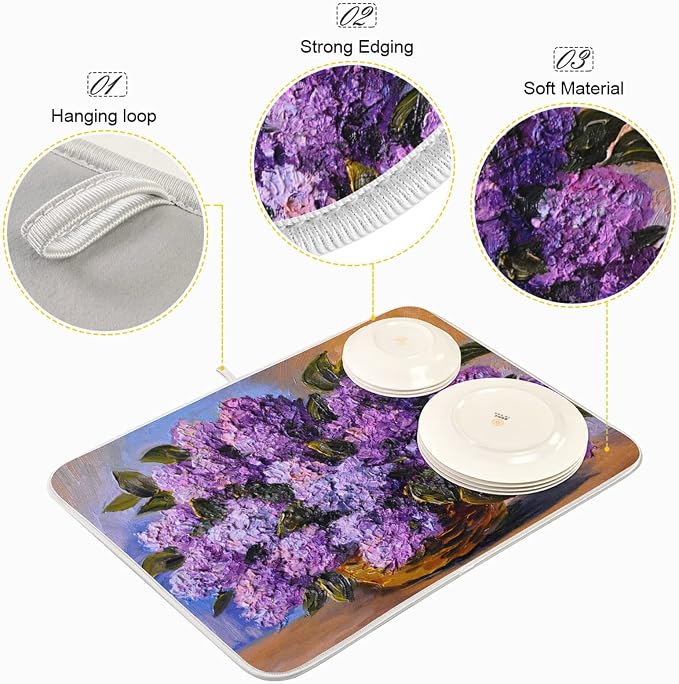 30 Purple flower oil painting