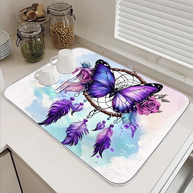 Purple Butterfly Dreamcatcher