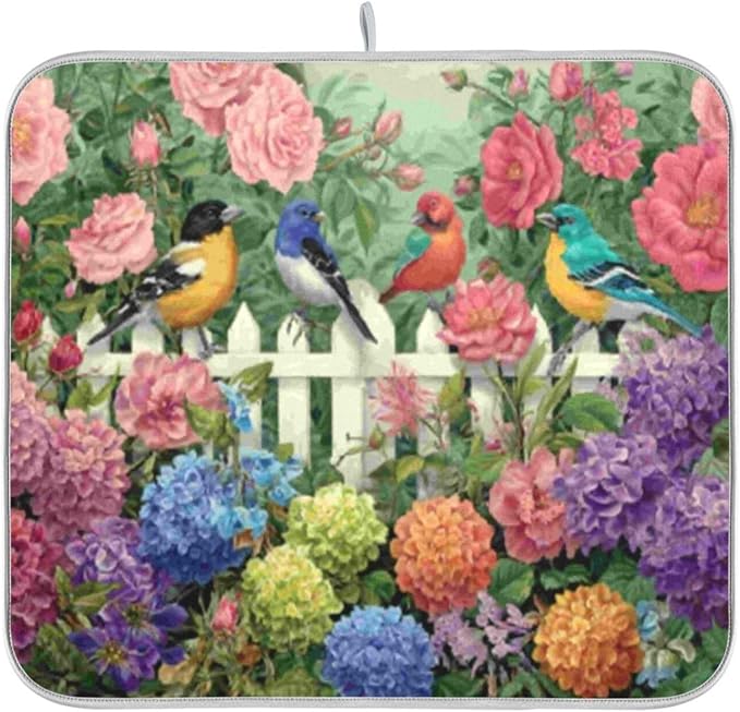 colorful birds spring