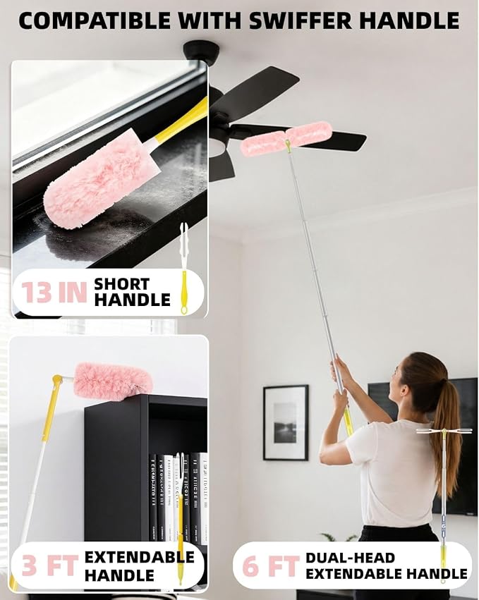 30 Pink Refills + Short Handle