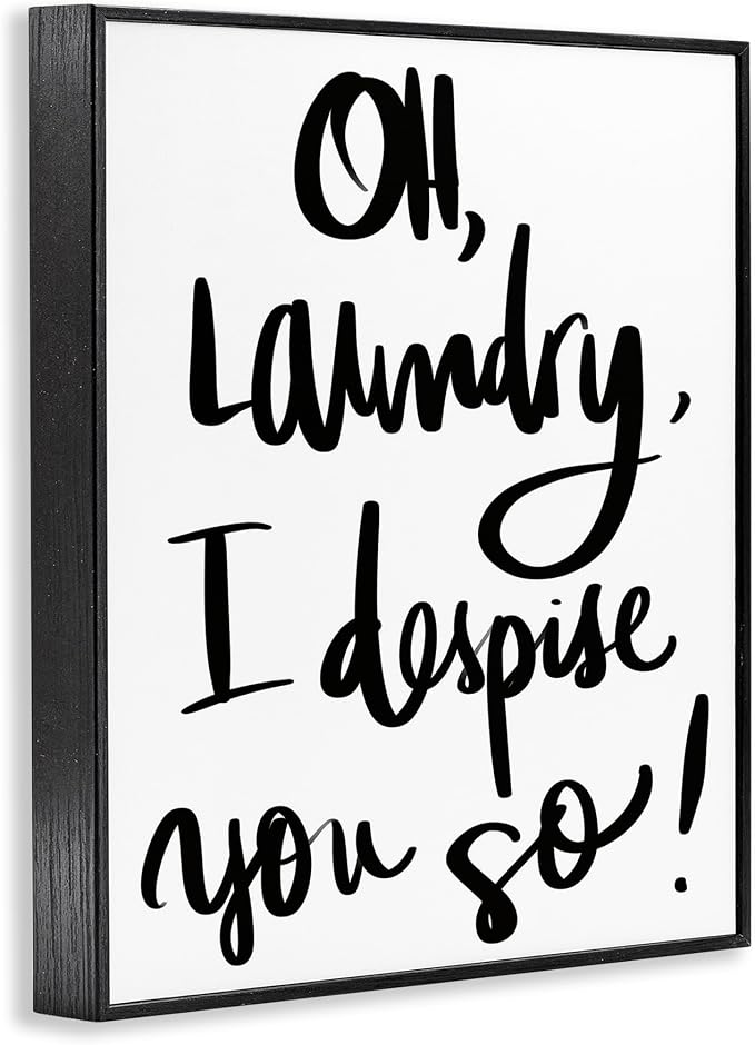 Laundry Typography Quote