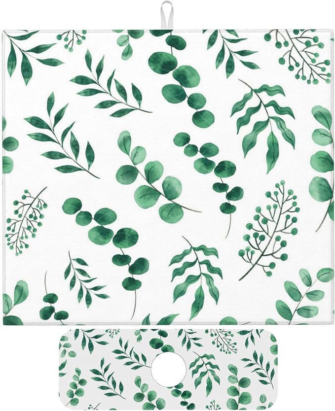 Watercolor Plant Green Leaves