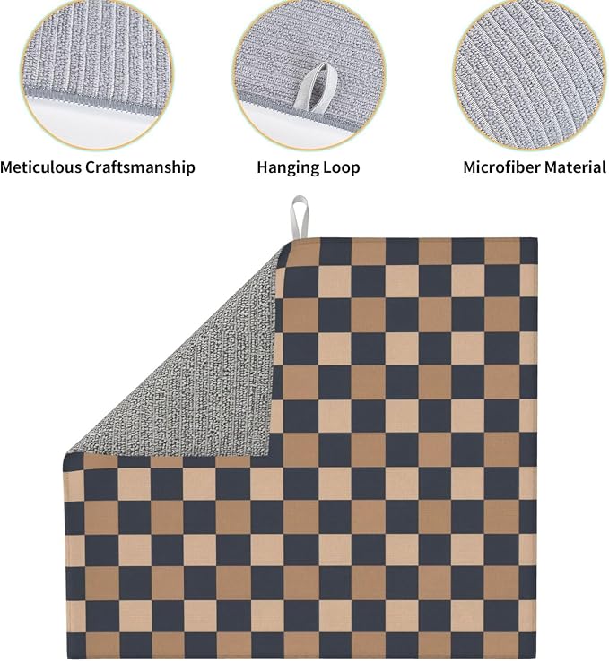 Brown Navy Checkered
