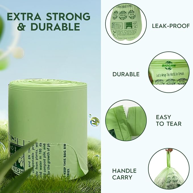 3 Gal, Handles Bags, 80 Count