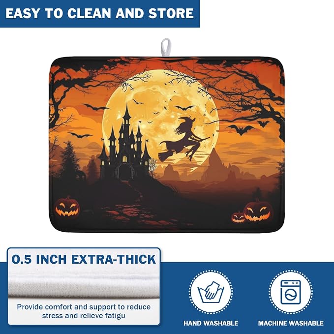 Halloween-witch bats