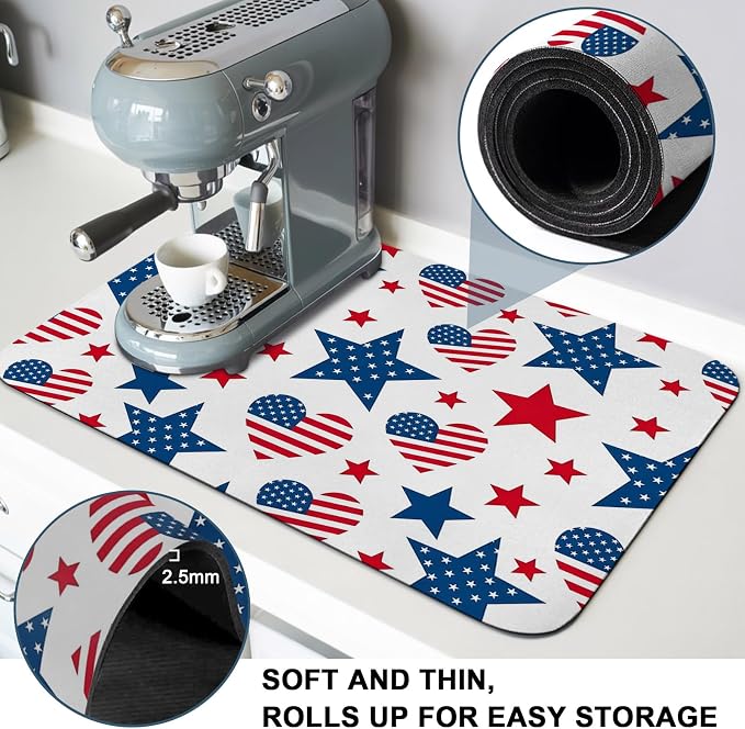 Blue, Red, White