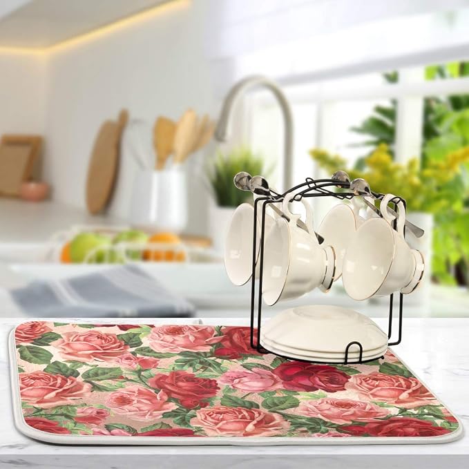 Pink Red Roses Floral