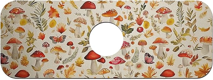 Mushrooms and butterflies