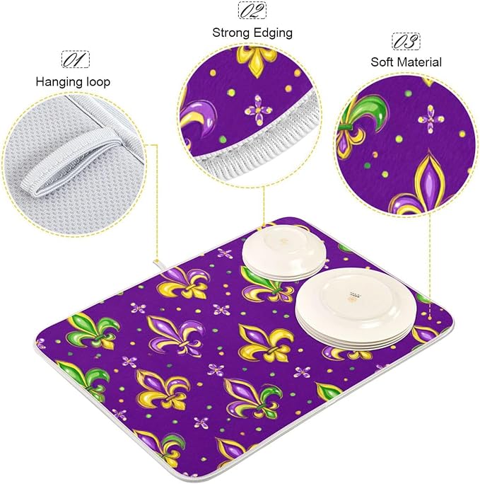 Bright Purple Fleur-de-lis