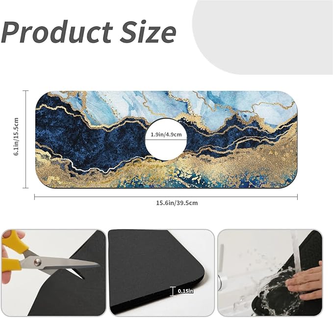 Blue white black and gold marble-1