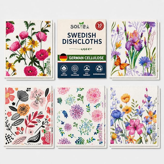 10 Pcs-flowers Print