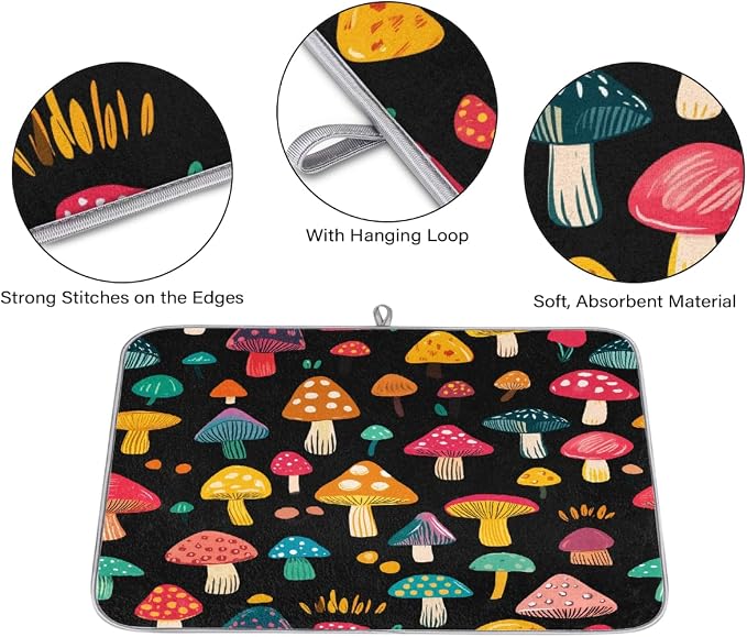 Colorful Cute Mushrooms