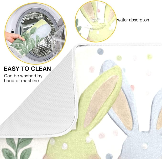 three cute easter bunnies