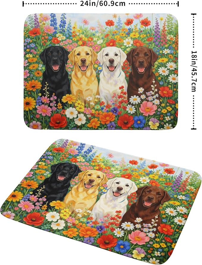 Flower Dog Colorful