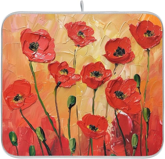 Floral Red Poppy