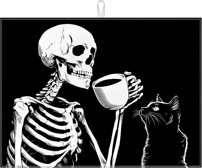 Skeleton Coffee Cat