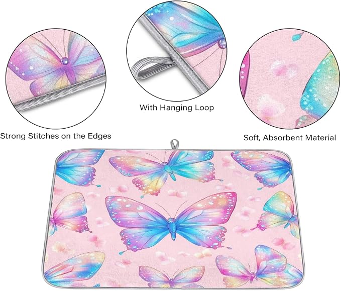 Colorful Butterflies Pink