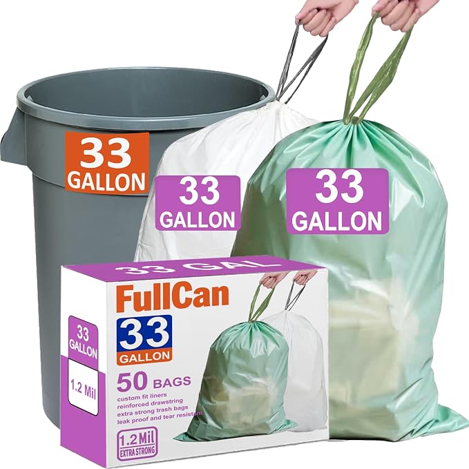 33 Gallon Green White