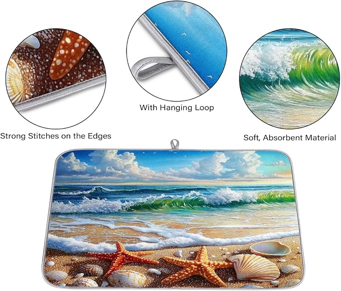 Beach Shells And Waves