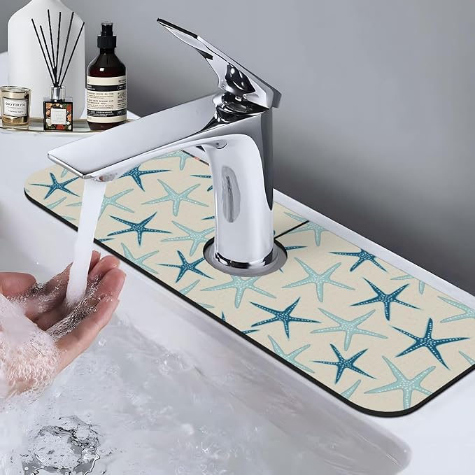 Nautical Starfish Beach Coastal Sea Beachy Funny Colorful Nave Blue