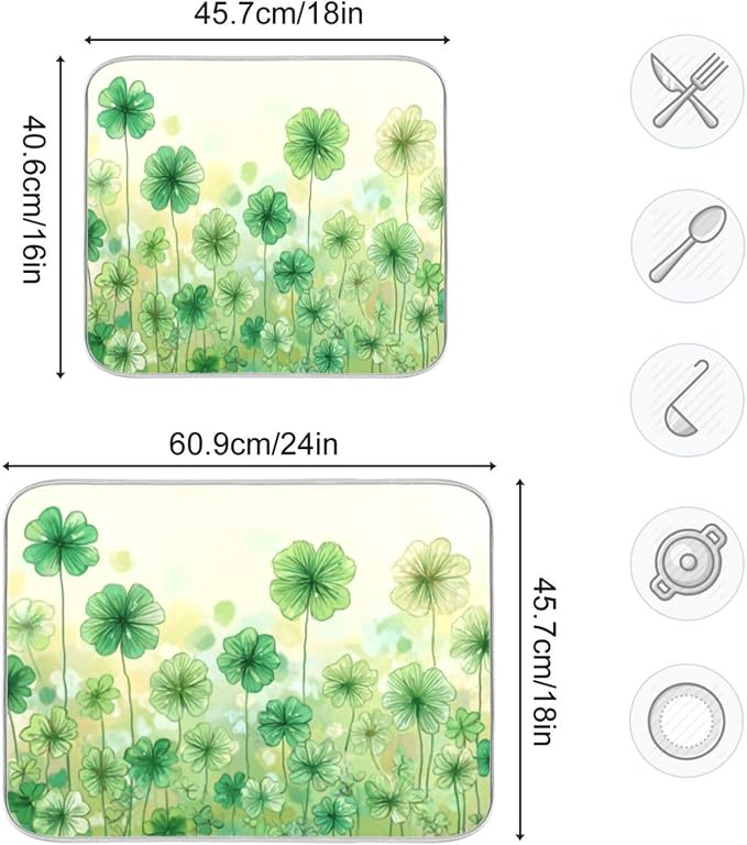 green clover field