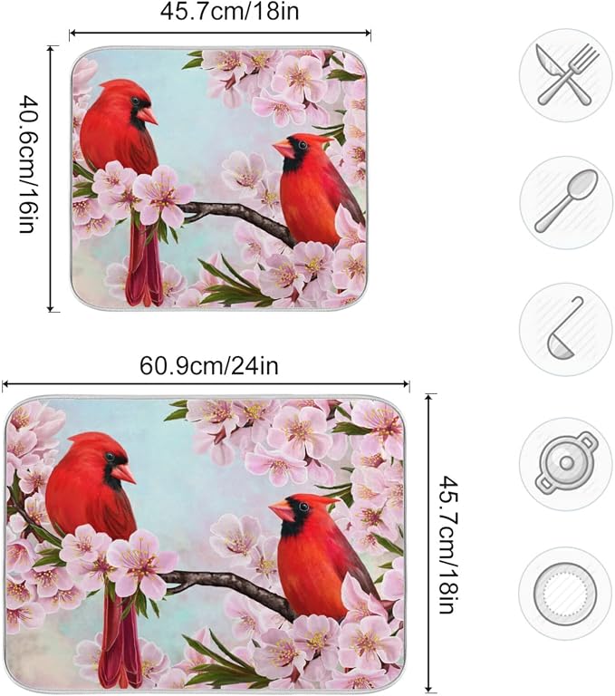 Peach Blossom Red Bird 23