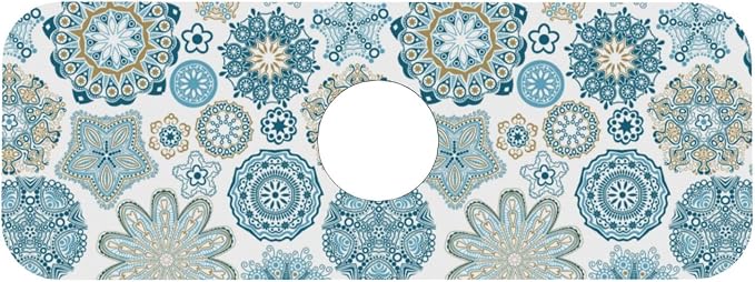 Mandala Boho Blue Flower