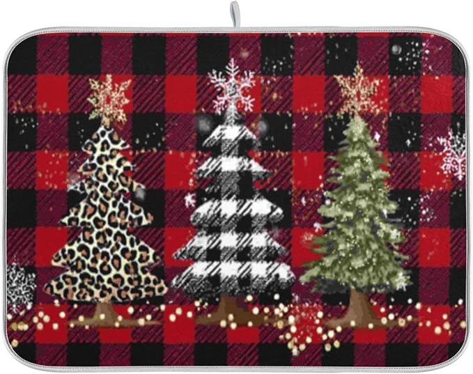christmas trees plaid