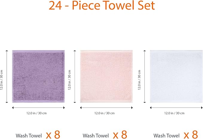 Petal Pink, Lavender, White